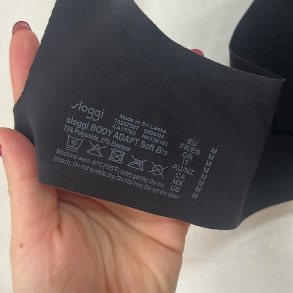 Sloggi Wireless Feel Body Adapt soft bra black Bralette, M 34C 36B 36C - Picture 11 of 11